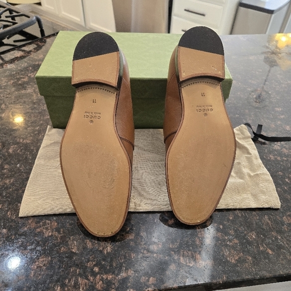 Gucci Men's Brown Leather Loafers - Picture 2 of 6
